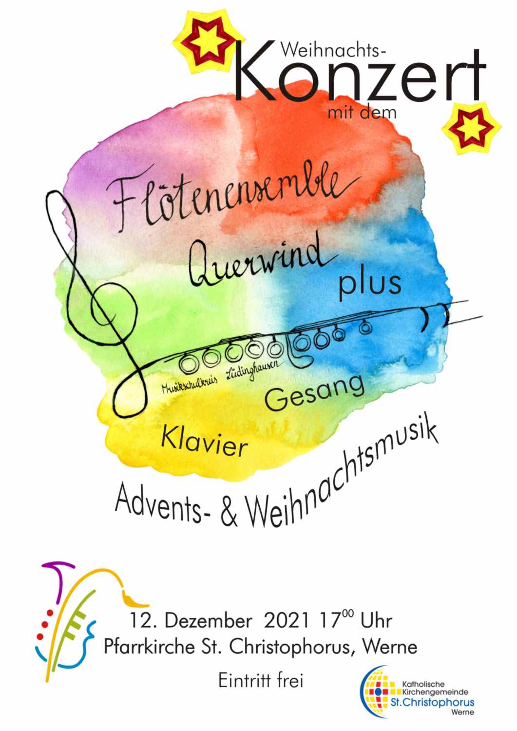 Plakat Querwind Weihnachtskonzert