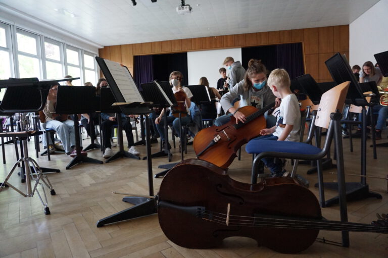 Besuch der Vorschulkinder beim Jugendsinfonieorchester