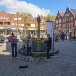 Querflötentrio in der Fußgängerzone