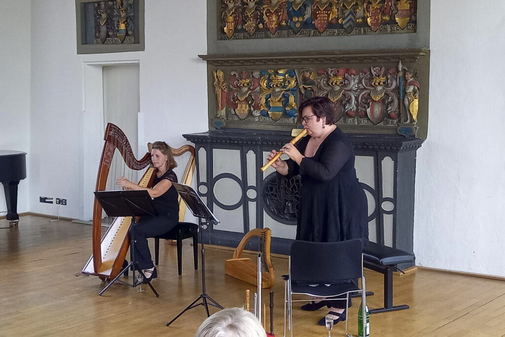 Eva Bäuerle-Gölt und Christian Frickenstein beim 2. Lehrerkonzert 2022