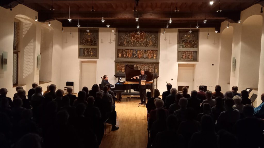 Andreas Heitkamp und Andreas Lobisch beim 4. Lehrerkonzert des Musikschulkreises 2022