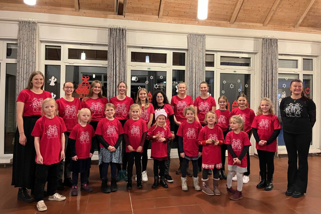 Die neuen T-Shirts des Kinder- und Jugendchores