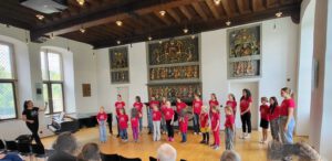 Kinder- und Jugendchor beim Konzert 2024 in der Burg Lüdinghausen