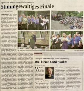WN-Artikel zum Opern- und Operettenkonzert