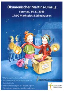 Ökumenischer Martinsumzug @ Marktplatz LH, Umzug zur Felizitas-Kirche