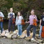 Das neue Streichquartett des Musikschulkreises hat sich formiert: Das Streich-Holz-Quartett