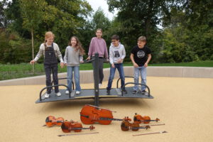 Das neue Streichquartett des Musikschulkreises hat sich formiert: Das Streich-Holz-Quartett