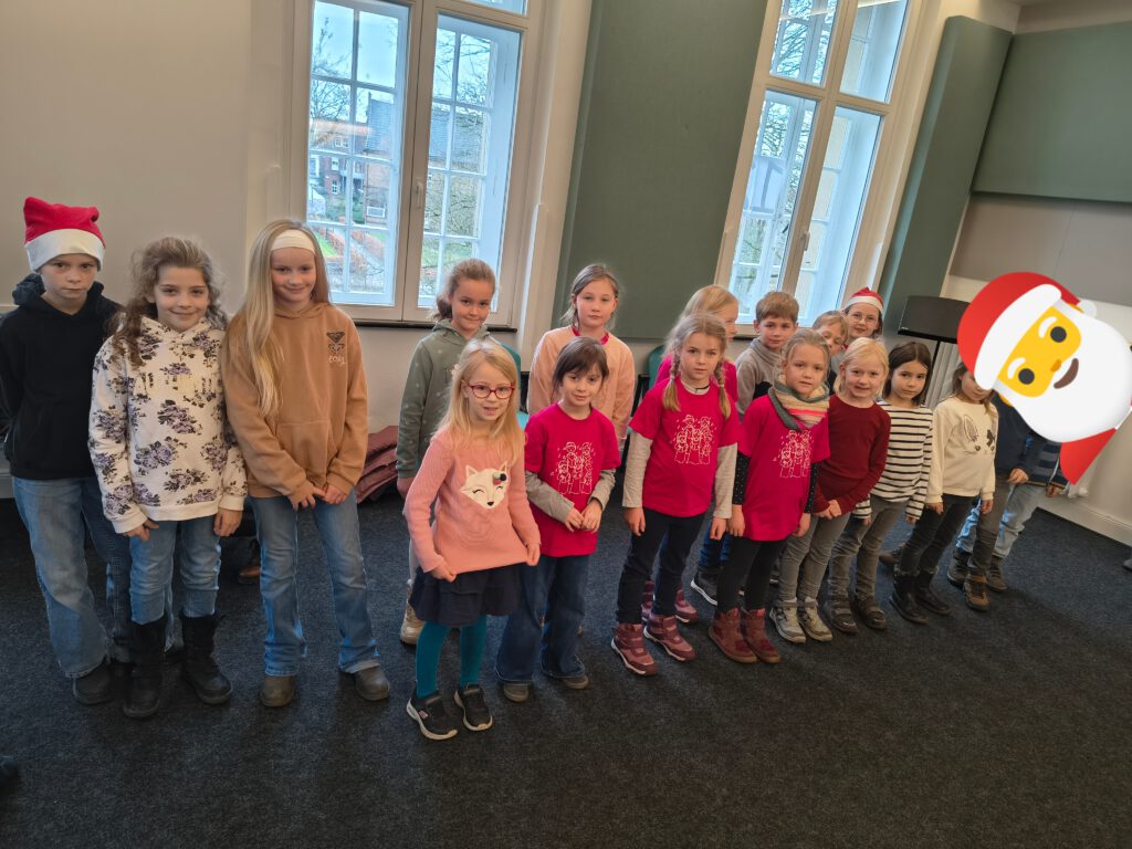 Kinder- und Jugendchor auf dem Weihnachtsmarkt 205 in Lüdinghausen