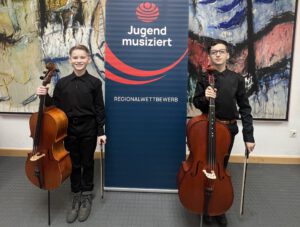 Alwin Halle und Julian Willms beim Regionalwettbewerb Jugend musiziert 2026 in Heek